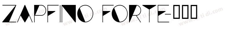 Zapfino Forte字体转换